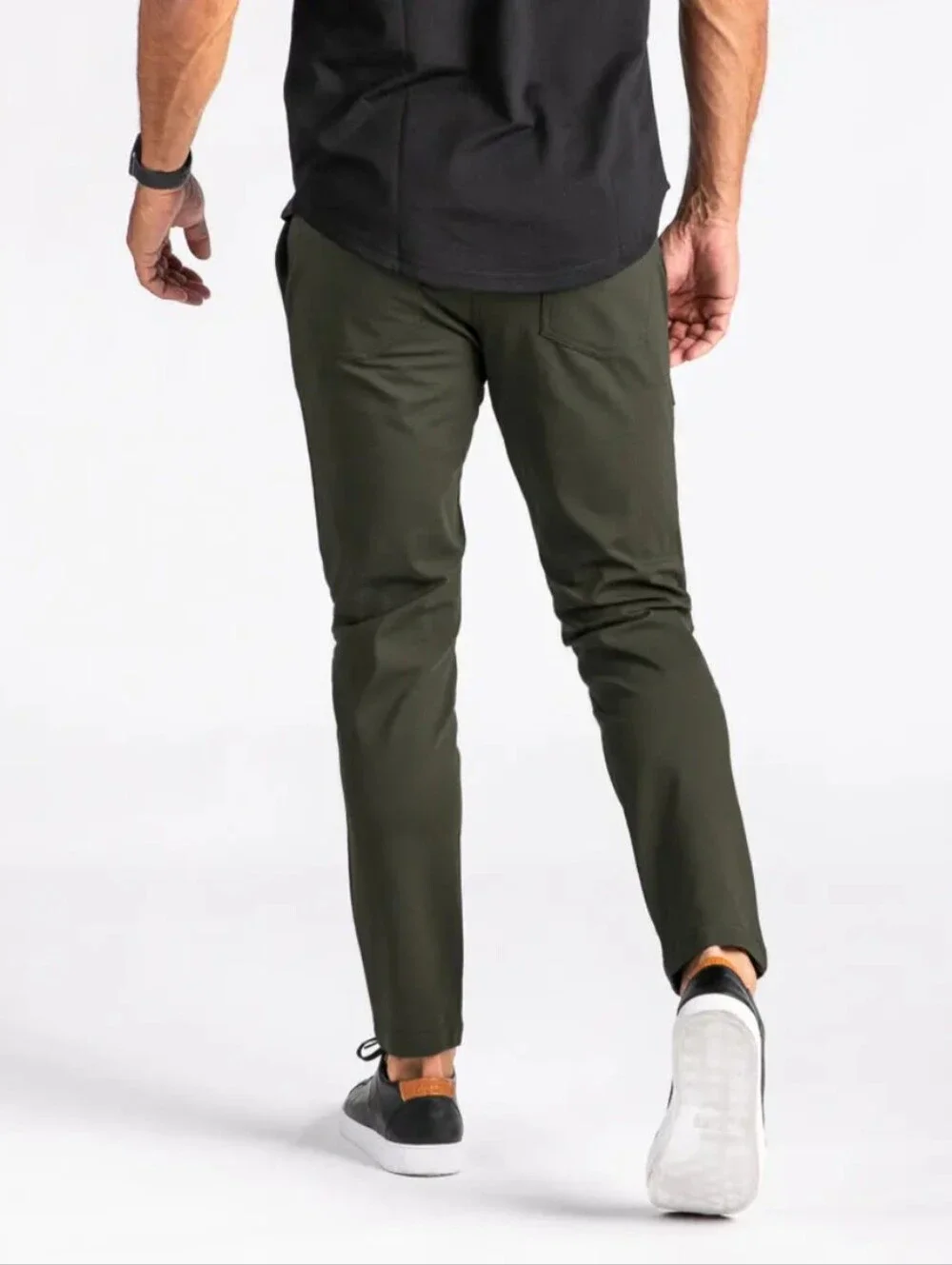 BYLT Premium Basics Everyday Pant 2.0 Size 32/T in Dark Olive Green